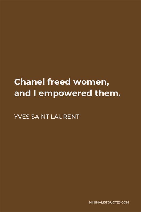 chanel freed woman and i empowered them|Yves Saint Laurent Designers Through The Decades .